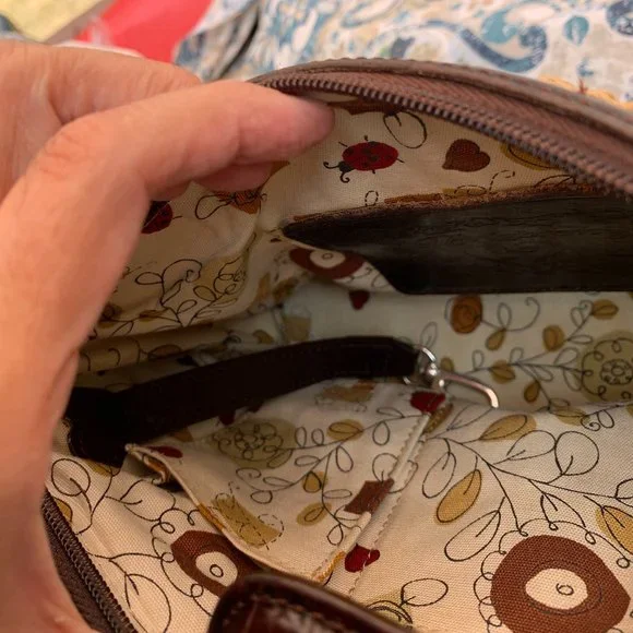 BRIGHTON Leather/Straw woven purse with 1 BRIGHTON leather wallet - Picture 15 of 16